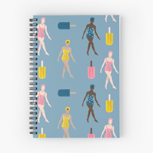 Item preview, Vintage Swimmers and Popsicle - 50s Fashion (Sticker Sheet | Sticker Pack) designed and sold by countercolour.