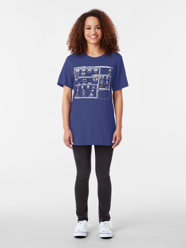 Alternate view of NDVH Amiga Workbench 1.3 Slim Fit T-Shirt