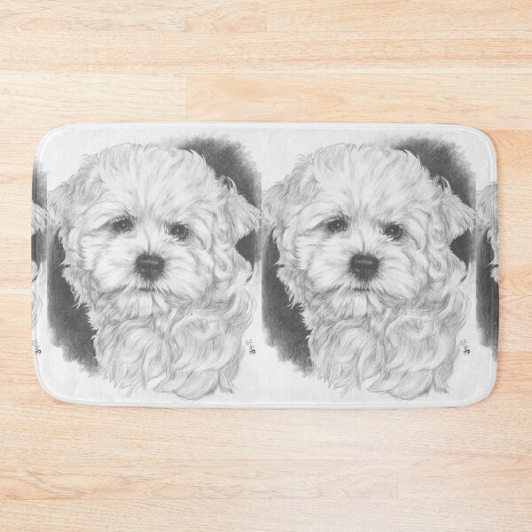 Item preview, MaltiChon Portrait in Graphite designed and sold by BarbBarcikKeith.