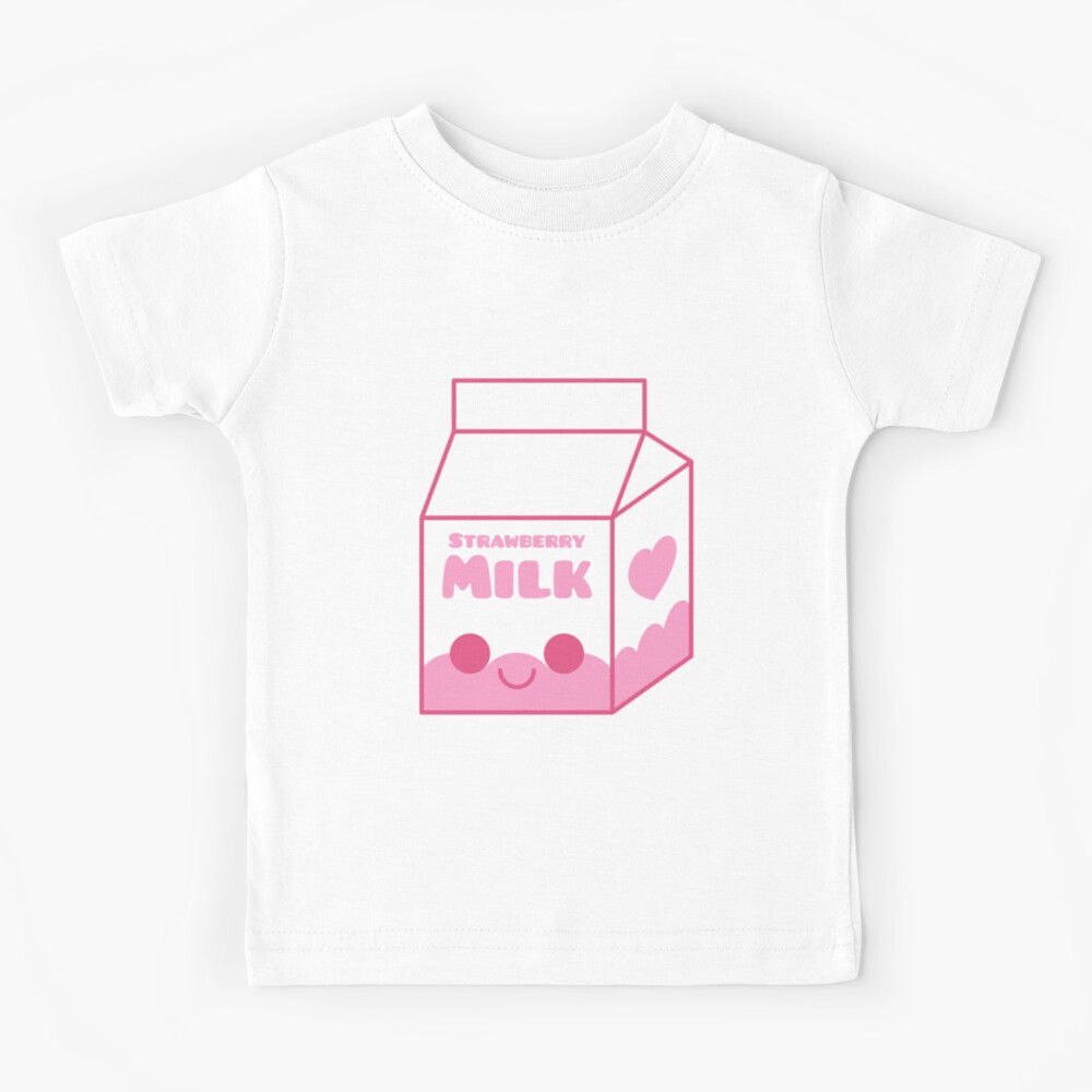  Cute kawaii milk carton - Food T-Shirt : Clothing