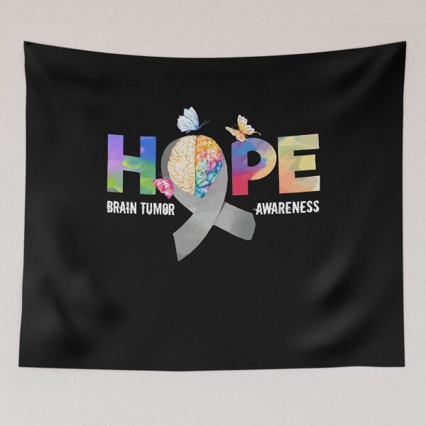 Item preview, Hope Brain Tumor Awareness Shirt, Brain Tumor Shirt, Grey Ribbon Shirt, Brain Cancer Shirt, Cancer Awareness Shirt, Brain Cancer Tumor Walk designed and sold by MerchDesignerRB.