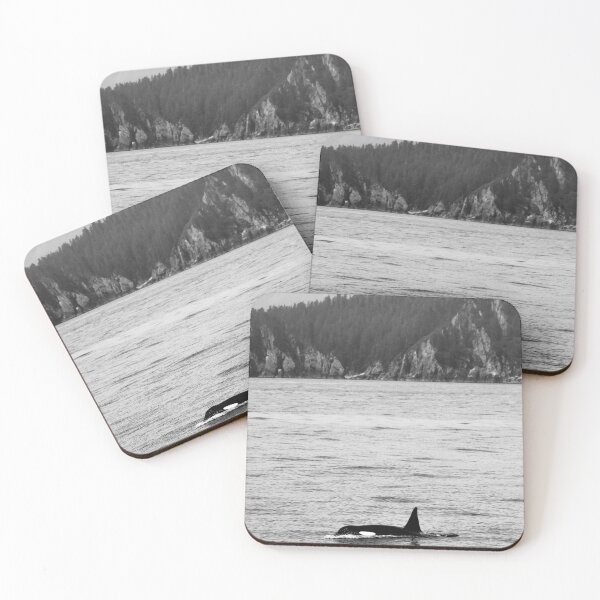 Item preview, Orca and Snow-Capped Mountains at Resurrection Bay in Alaska designed and sold by Brent Barnes.