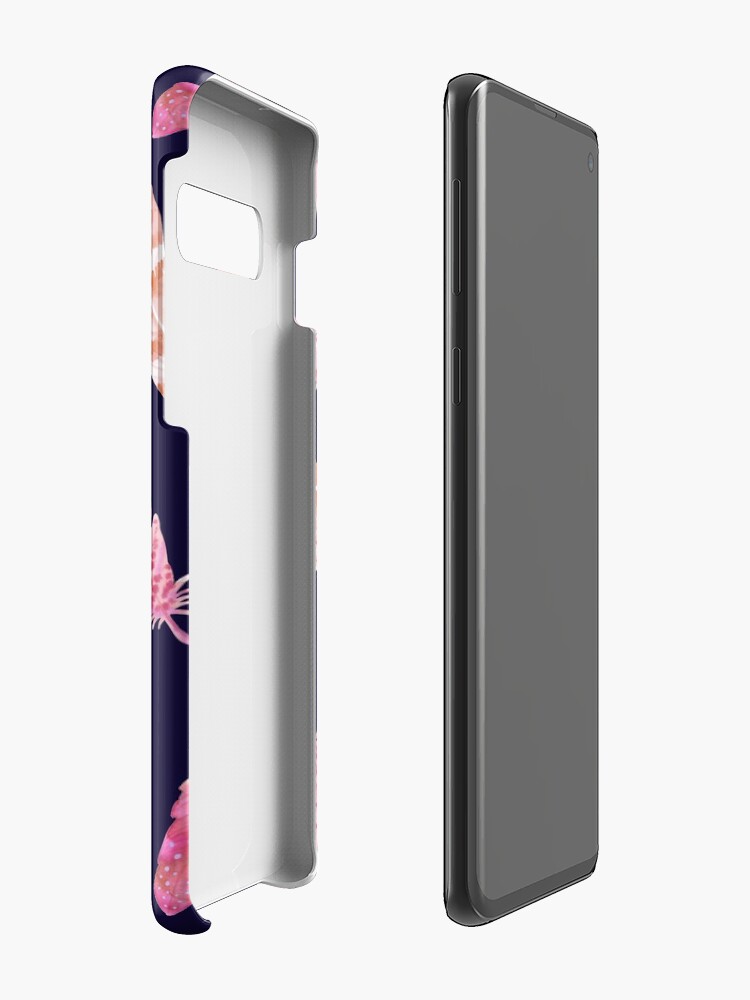 Alternate view of Watercolor Feathers dark Case & Skin for Samsung Galaxy