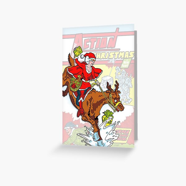 Action Christmas - Wonder Santa Pop! Greeting Card