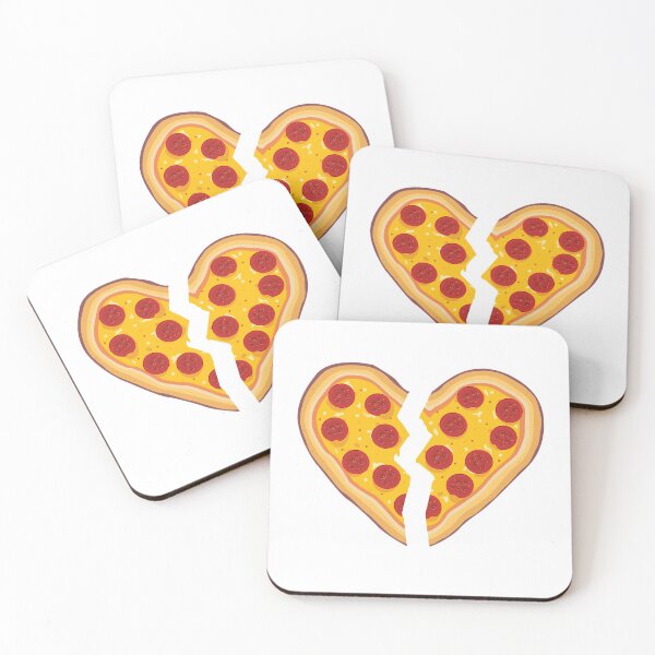 Item preview, Pizza Heart Broken Pepperoni Cheese Slice designed and sold by JustLivinLife.