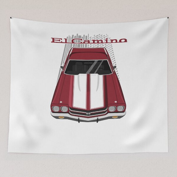 Item preview, Chevrolet El Camino SS 1970 - black cherry maroon designed and sold by V8social.