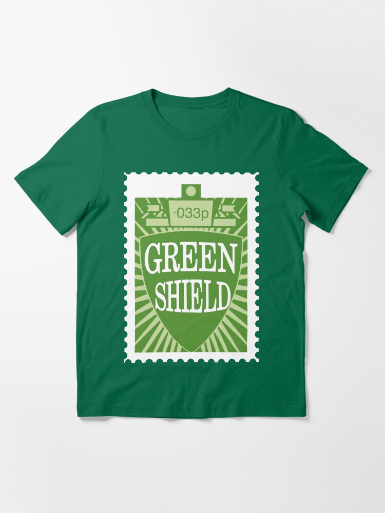 Alternate view of NDVH Green Shield Stamp Essential T-Shirt