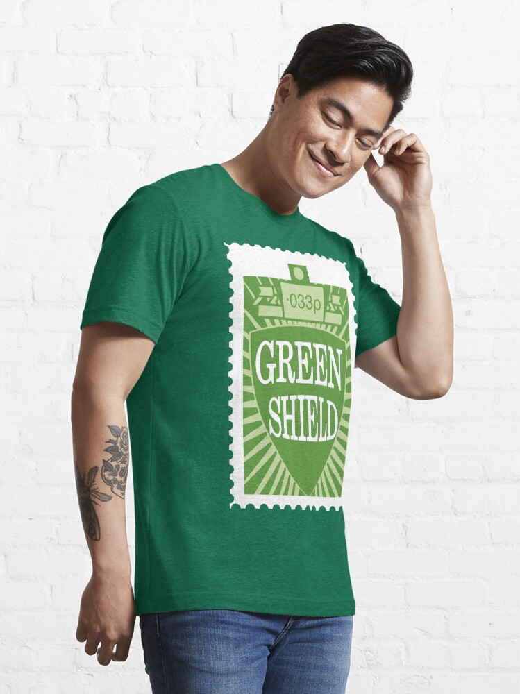 Alternate view of NDVH Green Shield Stamp Essential T-Shirt