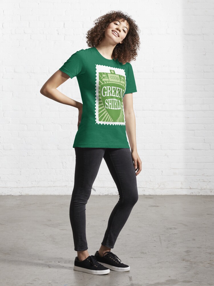 Alternate view of NDVH Green Shield Stamp Essential T-Shirt