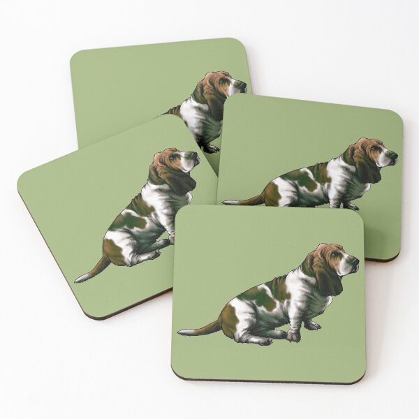 Item preview, Basset Hound Dog Portrait designed and sold by MMMSdesigns.
