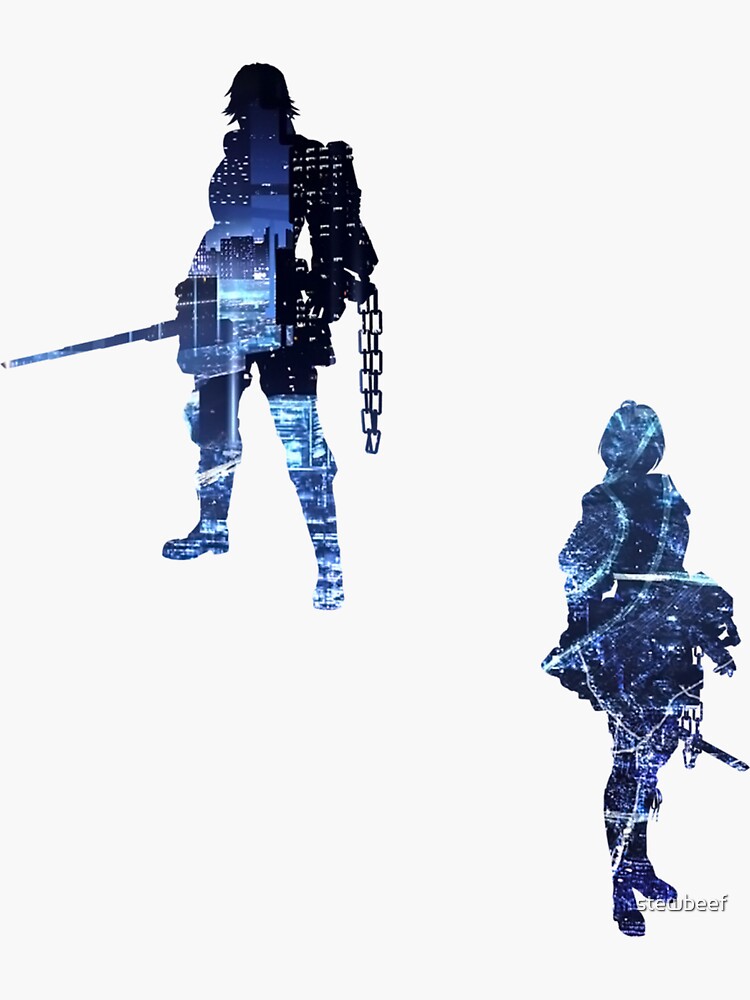 astral chain sticker pack - cityscape by stewbeef