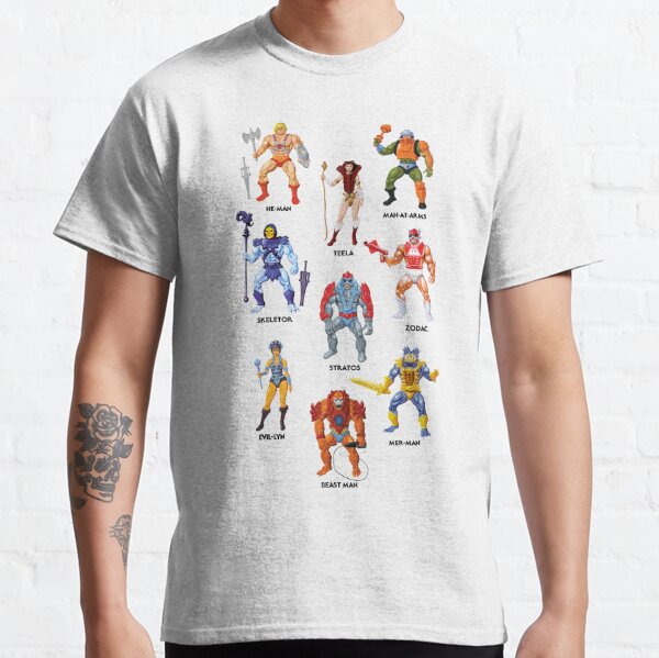 Master of the Universe 80s Cartoon Adult Novelty Gift T-Shirt He-Man Retro Shirt