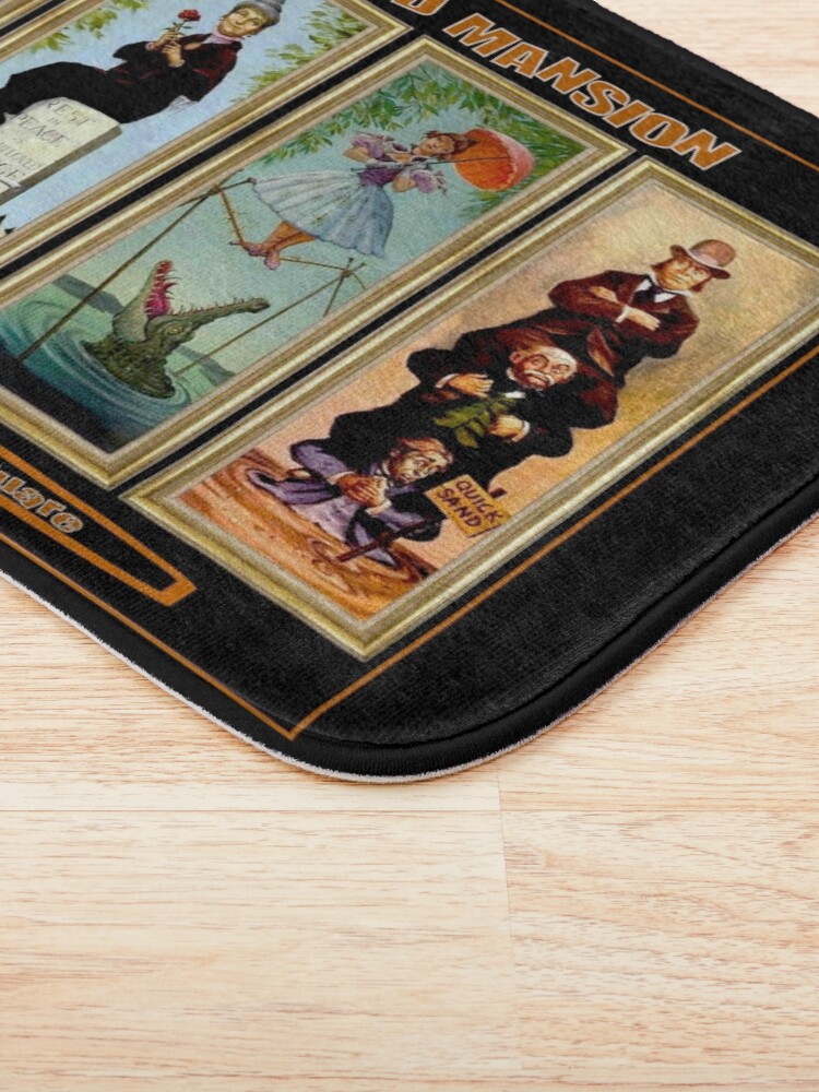 Alternate view of HAUNTED MANSION : Vintage New Orleans Liberty Square Prints. Bath Mat