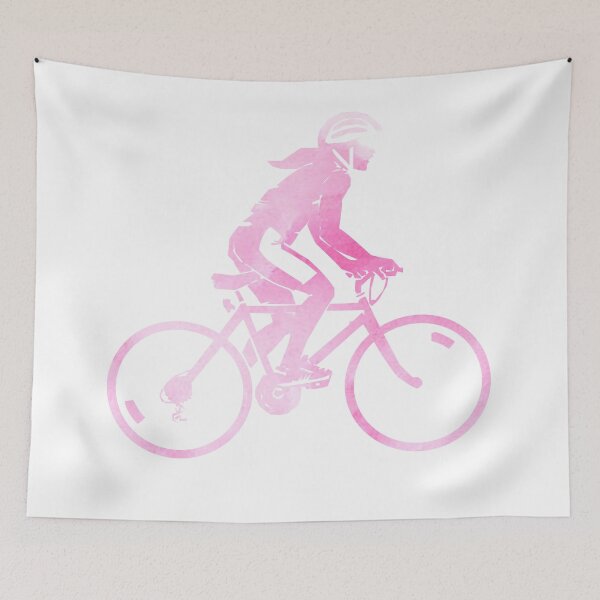 Item preview,  Pink Cyclist - Cycling Sticker designed and sold by StickersStore.