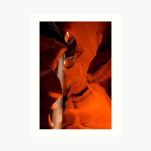 Shot of Light _ Antelope Canyon Art Print