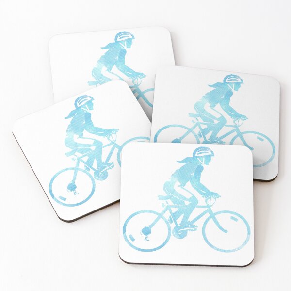 Item preview, Blue Cyclist - Cycling Sticker designed and sold by StickersStore.