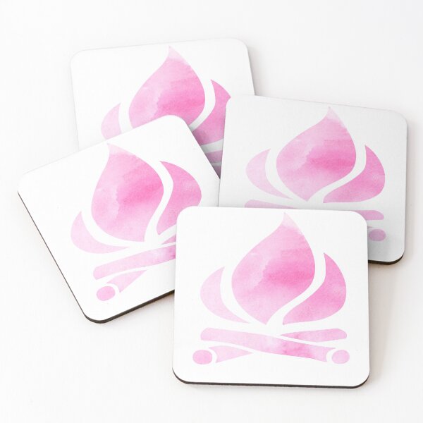 Item preview, Pink Campfire - Camping Sticker designed and sold by StickersStore.