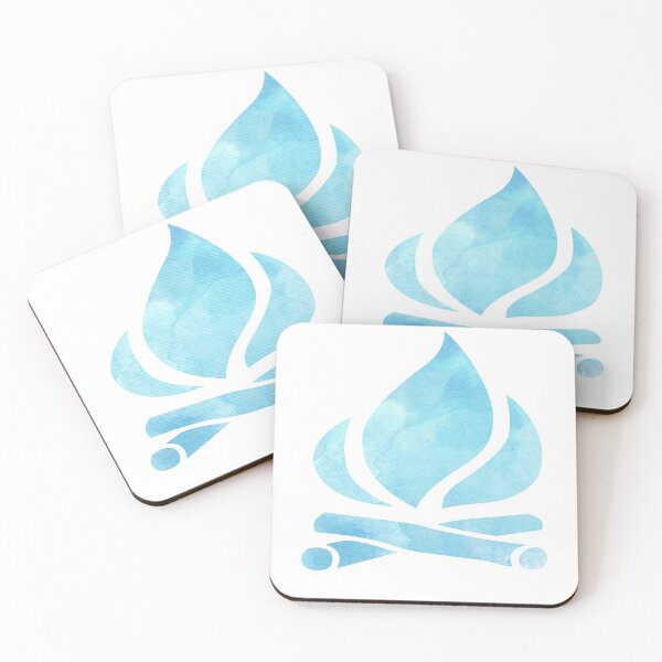 Item preview, Blue Campfire - Camping Sticker designed and sold by StickersStore.