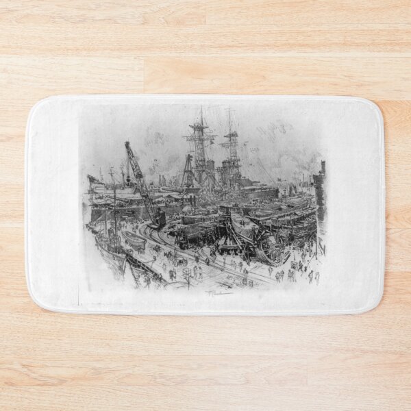 Item preview, Building Submarine Chasers - Joseph Pennell - 1917 designed and sold by CrankyOldDude.