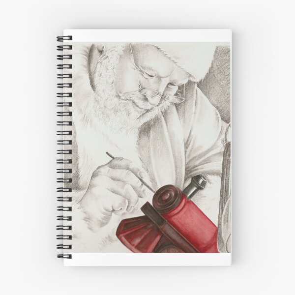 Item preview, Santa hard at work. designed and sold by lizblackdowding.