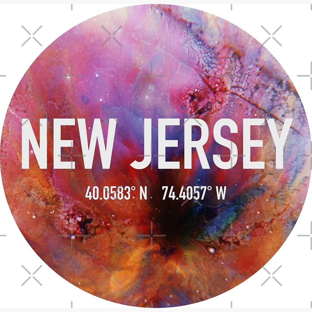 New Jersey Coordinates — Poster