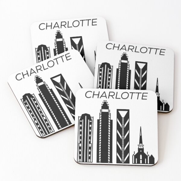 Charlotte North Carolina, USA, Coasters (Set of 4)