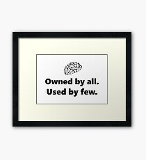 The Brain Framed Print