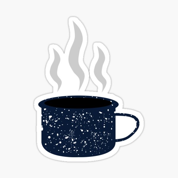 Enamel Mug Speckled Tin Camping Cup Sticker
