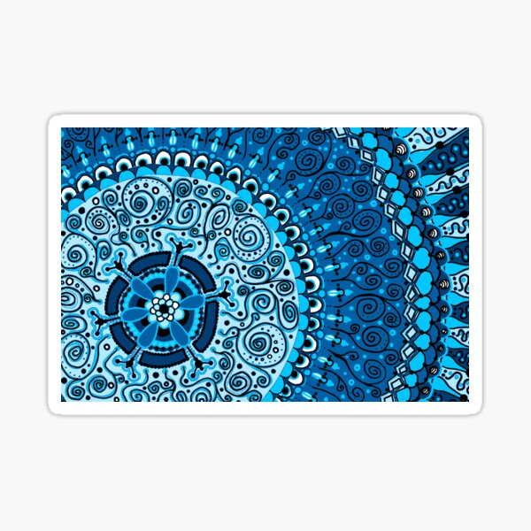Blue Mandala Sticker