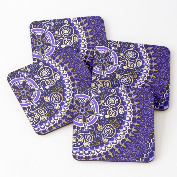 Item preview, Purple and Gold Mandala  designed and sold by Clare Wuellner.