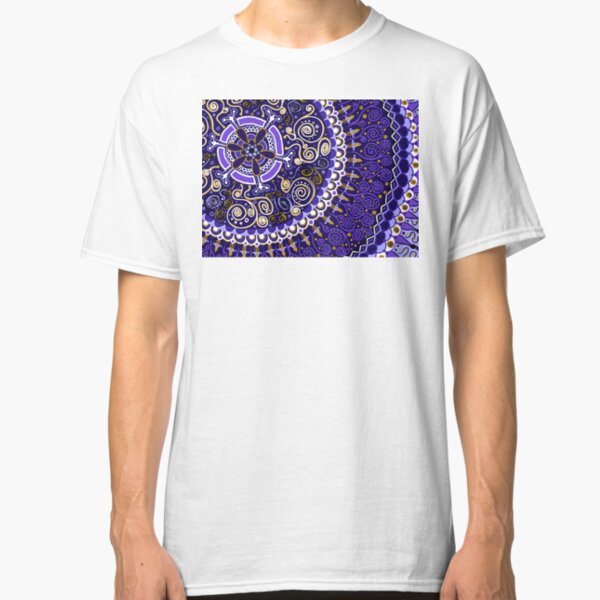 Purple and Gold Mandala Classic T-Shirt