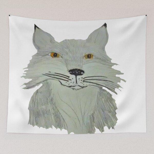 Item preview, gray fox designed and sold by BellsPainting.