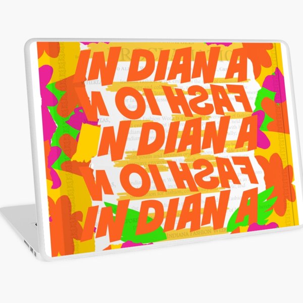 Stephen Sprouse inspired-Letter Print-Words-Day Glow Laptop Skin