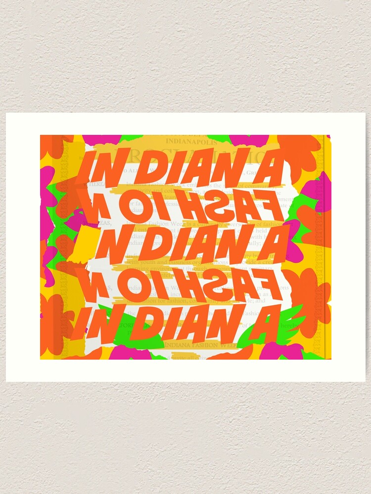 Alternate view of Stephen Sprouse inspired-Letter Print-Words-Day Glow Art Print