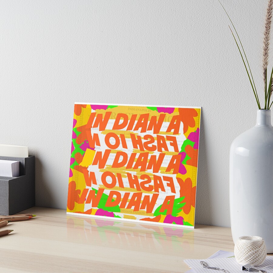 Stephen Sprouse inspired-Letter Print-Words-Day Glow Art Board Print for  Sale by Emily Gartner
