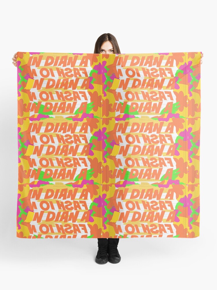 Stephen Sprouse inspired-Letter Print-Words-Day Glow Scarf for Sale by  Emily Gartner