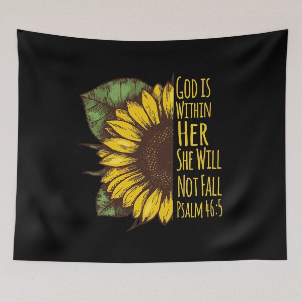 Item preview, God is Within Her She Will Not Fall, Psalm 46:5, Christian Quote, Christian Saying designed and sold by ChristianLife.