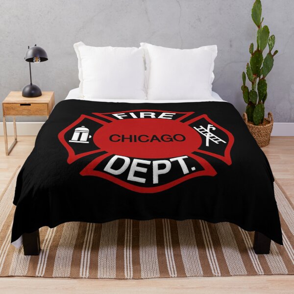 Infant Navy Chicago Fire Personalized Blanket