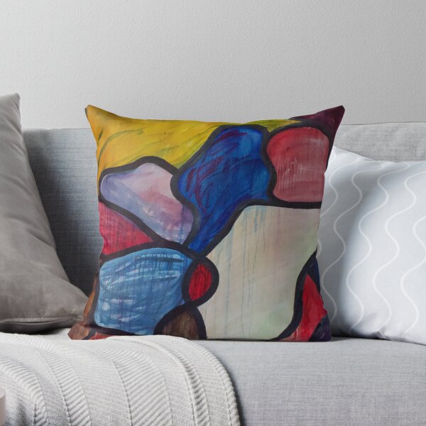Time Machine Operator - Stained Glass Oil Painting Throw Pillow