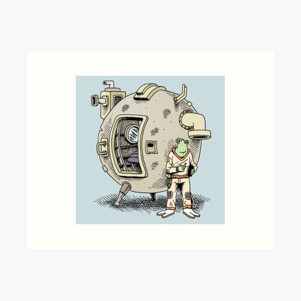 Smoke break on another world Art Print