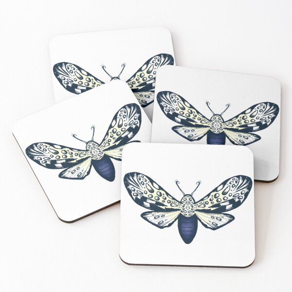Item preview, Giant Leopard Moth Sketch Artwork designed and sold by Manda Lyn LaCorte.