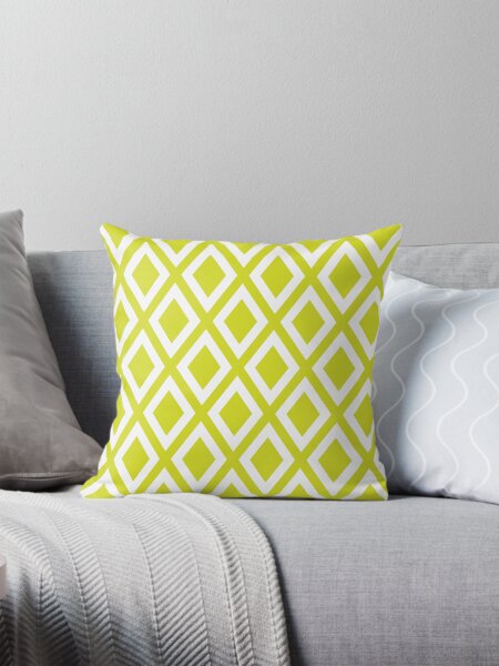 Item preview, Chartreuse Diamond Pattern designed and sold by ImageNugget.