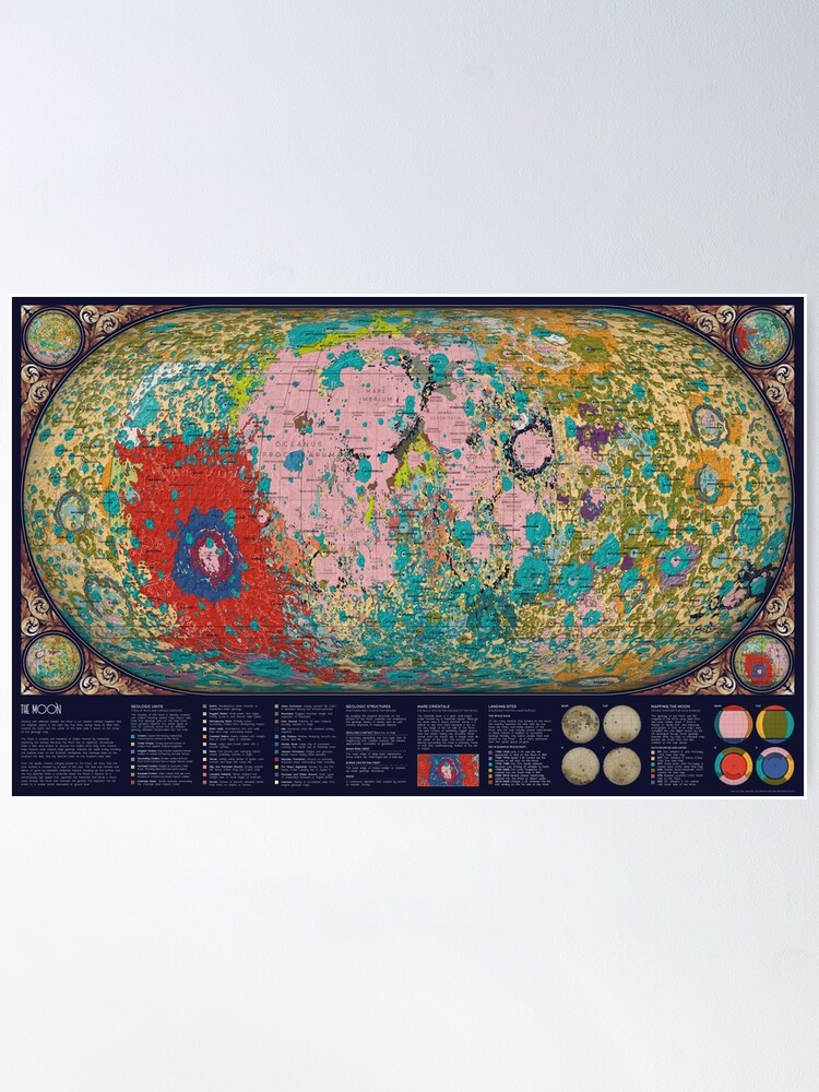 Alternate view of Geology of the Moon Poster