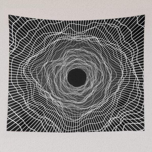 Item preview, Black hole 3 -futuristic space- Black and White designed and sold by lematworks.
