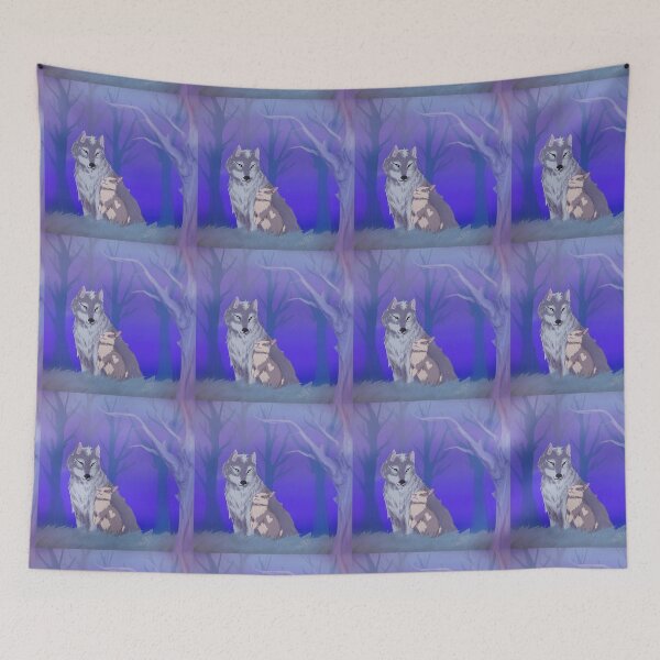 Item preview, Rabbit and wolf - Animals love designed and sold by edithbdraw.