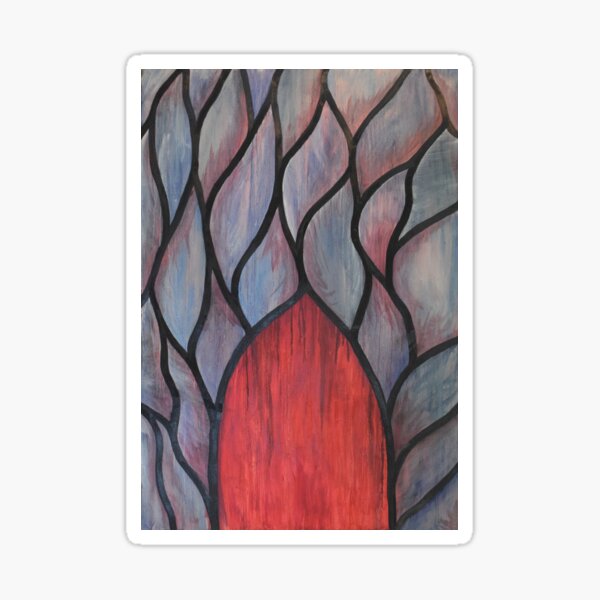 Notre Dame d'Amiens - Stained Glass Oil Painting Sticker