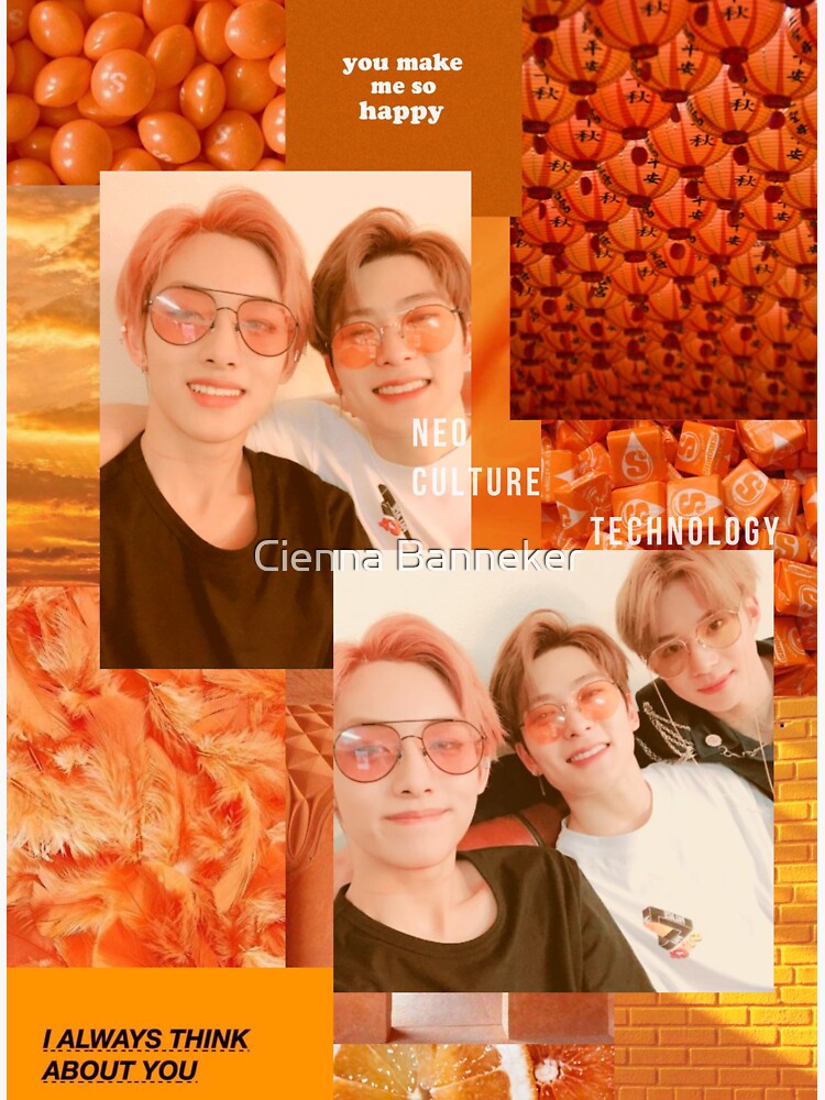 nct 127 orange aesthetic sticker by scaleisjungkook