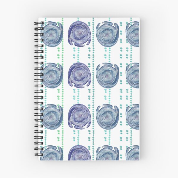 Item preview, Watercolor Manatee swirls - handrawn Florida Manatee art - Swimming with Manatee - I love manatee designed and sold by smooshfaceutd.