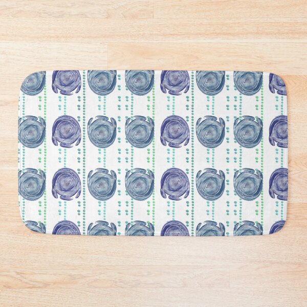 Item preview, Watercolor Manatee swirls - handrawn Florida Manatee art - Swimming with Manatee - I love manatee designed and sold by smooshfaceutd.