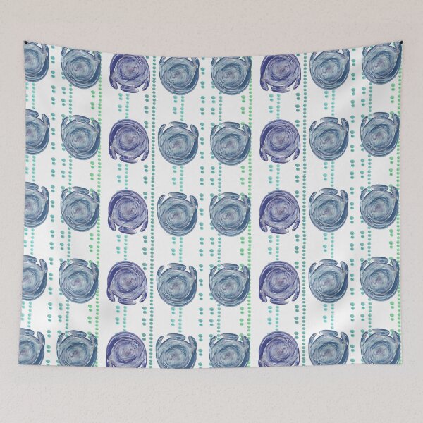 Item preview, Watercolor Manatee swirls - handrawn Florida Manatee art - Swimming with Manatee - I love manatee designed and sold by smooshfaceutd.